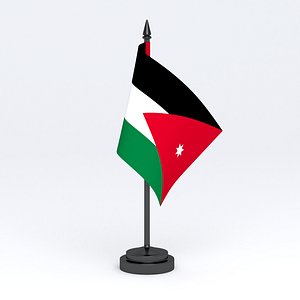 Table Flag Jordan 3D model