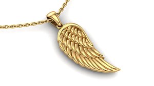 3D Wing pendant 2