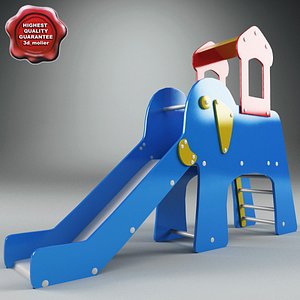 slide elephant 3d model