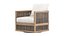 RH Capri Teak Swivel Lounge Chair