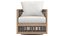 RH Capri Teak Swivel Lounge Chair