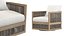 RH Capri Teak Swivel Lounge Chair