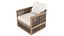 RH Capri Teak Swivel Lounge Chair