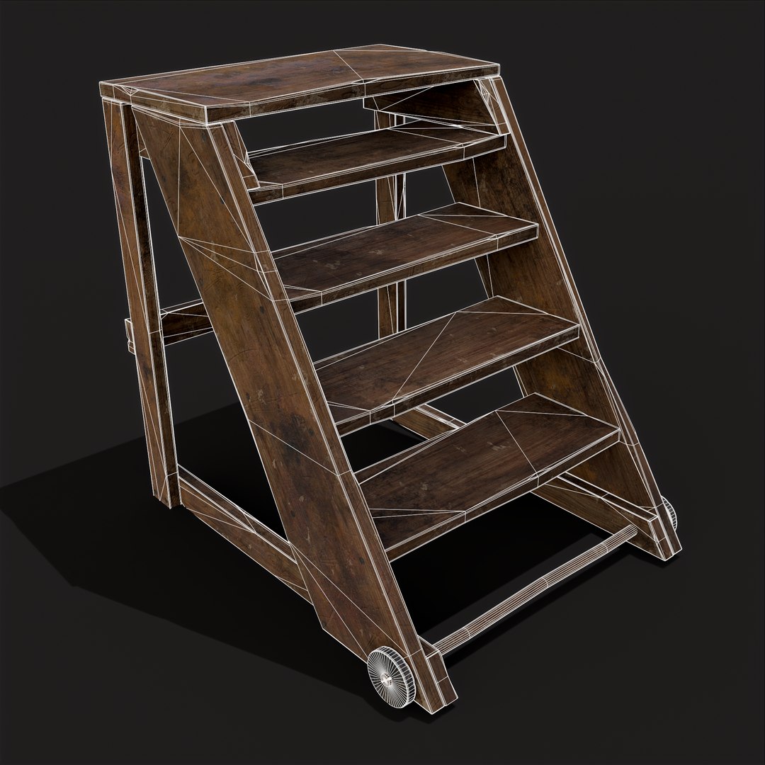 Medieval Five Step Ladder with Wheels model https://p.turbosquid.com/ts-thumb/xA/WR2UwJ/0A/20/png/1657733577/1920x1080/fit_q87/c140f4cff2ef039c5b04934d8fe317a351db224d/20.jpg