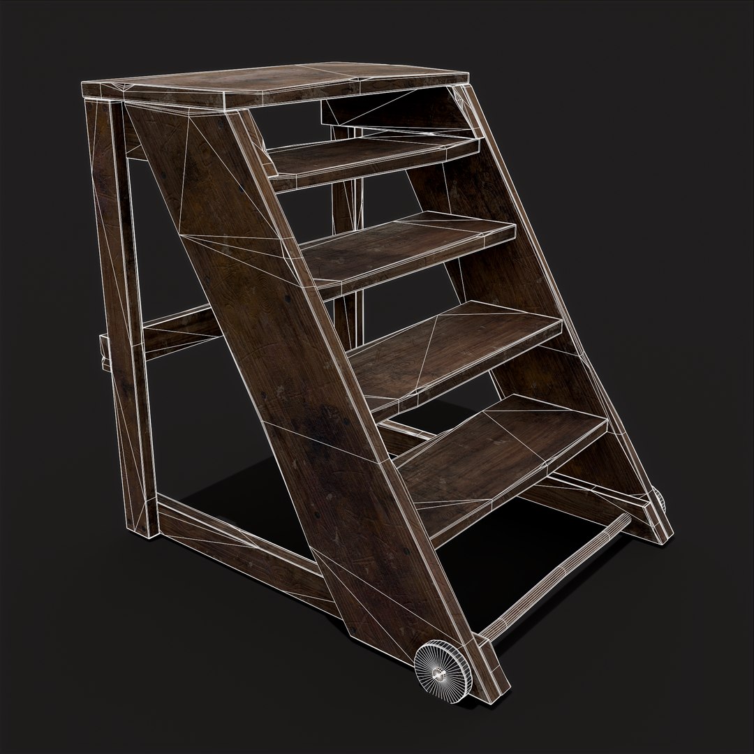 Medieval Five Step Ladder with Wheels model https://p.turbosquid.com/ts-thumb/xA/WR2UwJ/X1/2/png/1657733558/1920x1080/fit_q87/4e944f561277a3dd8f686552d4f24a4f8facce87/2.jpg