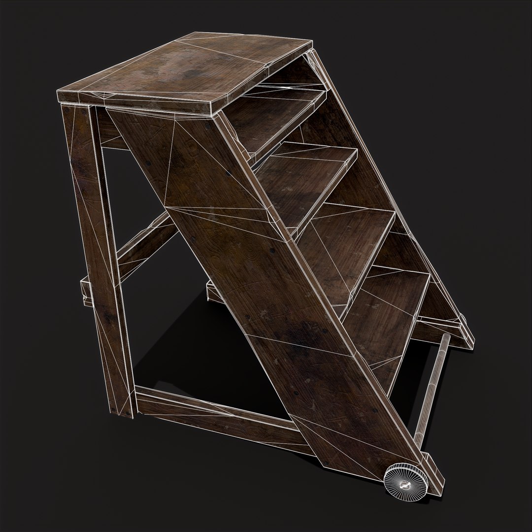 Medieval Five Step Ladder with Wheels model https://p.turbosquid.com/ts-thumb/xA/WR2UwJ/dw/12/png/1657733578/1920x1080/fit_q87/eea54fa60d698cd0f042188af38691952278b8cb/12.jpg
