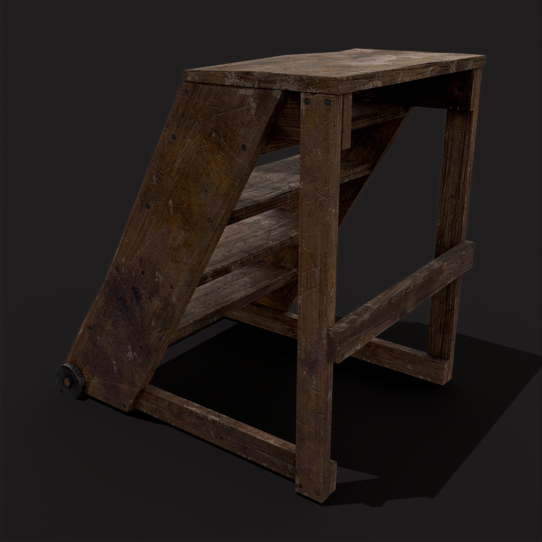 Medieval Five Step Ladder with Wheels model https://p.turbosquid.com/ts-thumb/xA/WR2UwJ/uJ/5/png/1657733581/1920x1080/fit_q87/1bf6adeedfd75f5d48d4ba1379188f53af545e30/5.jpg