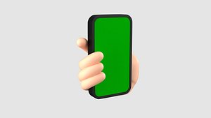 Hand Cartoon Phone Template