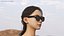 Smart AI Glasses Worn on Asian Woman