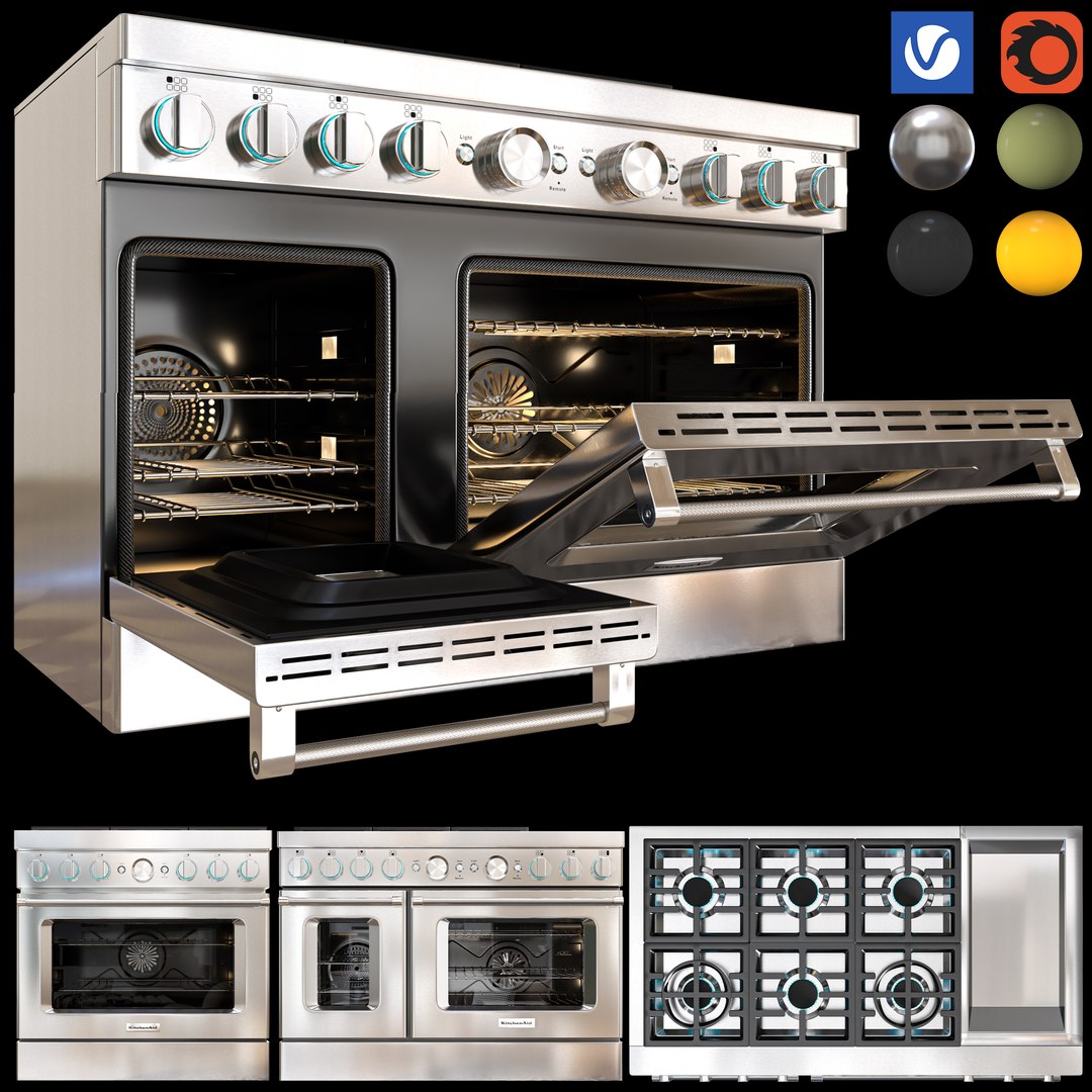 3D kitchenaid ranges model - TurboSquid 1893666