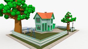 3D Cartoon House model