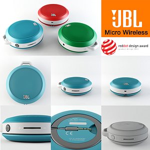 jbl micro wireless 3d model