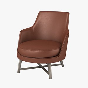 3d flexform guscio chair model