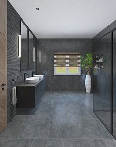 Luxurious spacious shower room