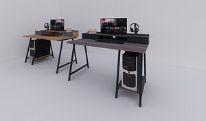 3D desk computer