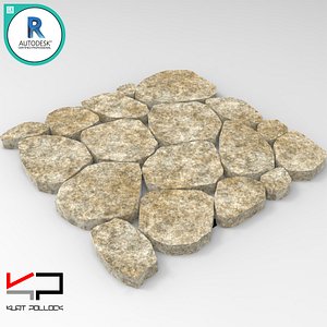 stone path 3D model