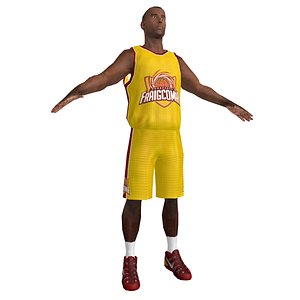 3d model basketball player 2