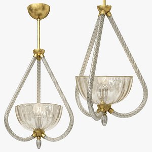 3D model 1stdibs Seguso Italian Mid Century Chandelier