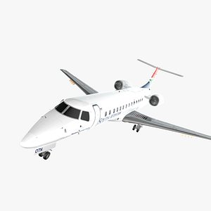 3D ZS-OTN South African Airlink Embraer ERJ-135LR L2281 model