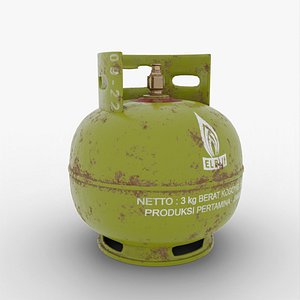 Gas LPG Cylinder 3 Kg 3D model