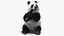 Giant Panda with Eucalyptus Tree Collection 3D model