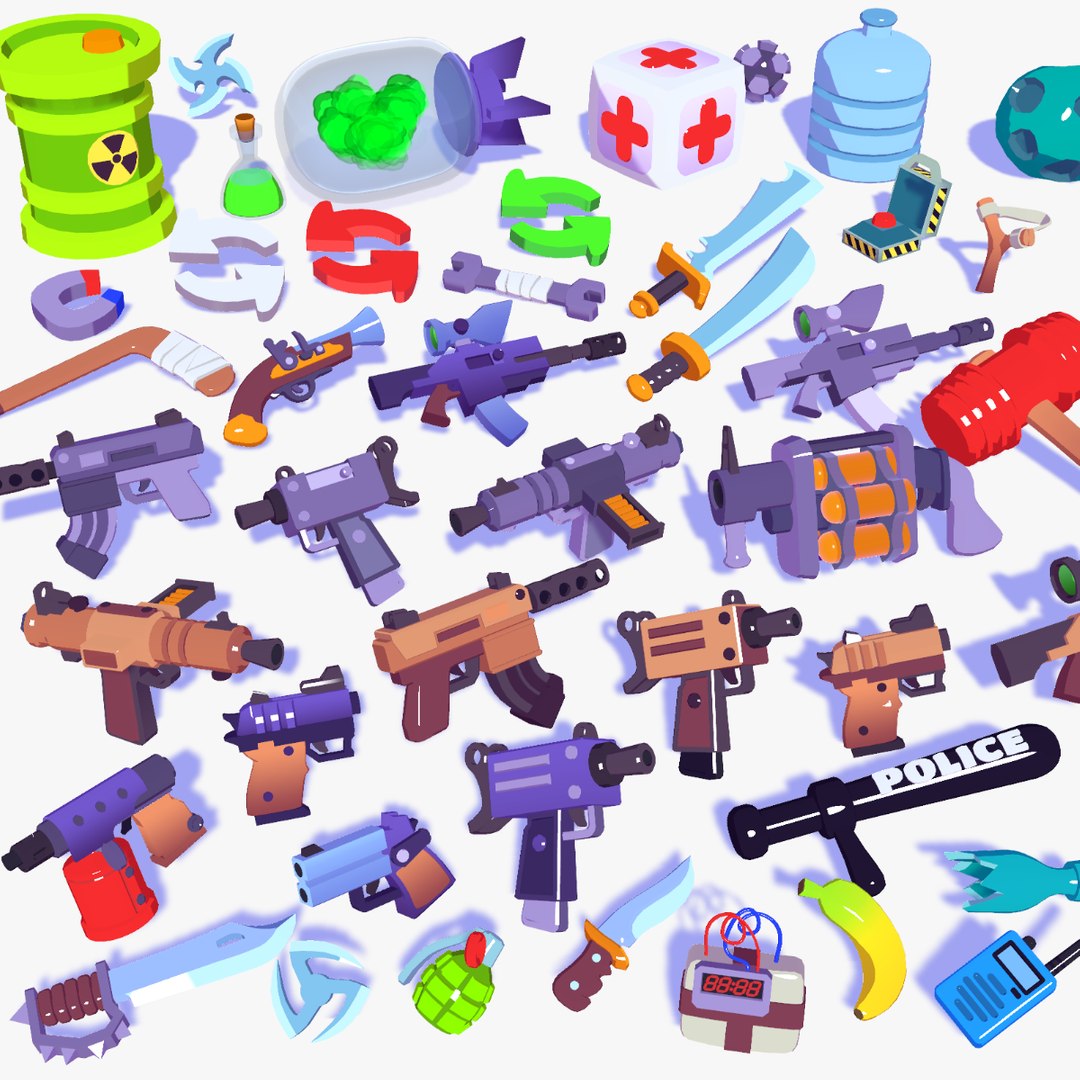 Hypercasual Action Props Pack Volume 3 3D Model - TurboSquid 1989103