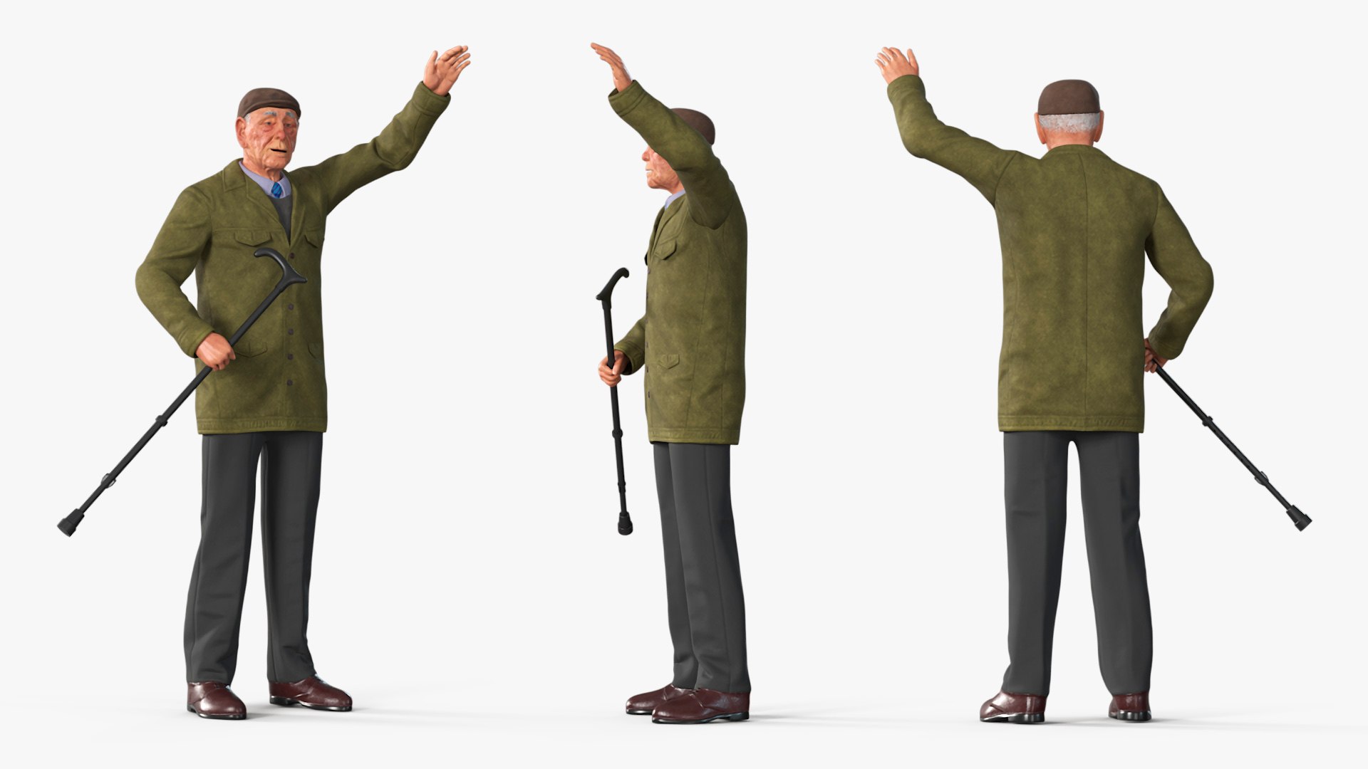 3D Waving Old Man with Stick https://p.turbosquid.com/ts-thumb/xB/WK032j/Pd/wavingoldmanwithstickvray3dmodel006/jpg/1725556597/1920x1080/fit_q87/65a404c9a7d860c59f843d242f93b4472a67a97b/wavingoldmanwithstickvray3dmodel006.jpg