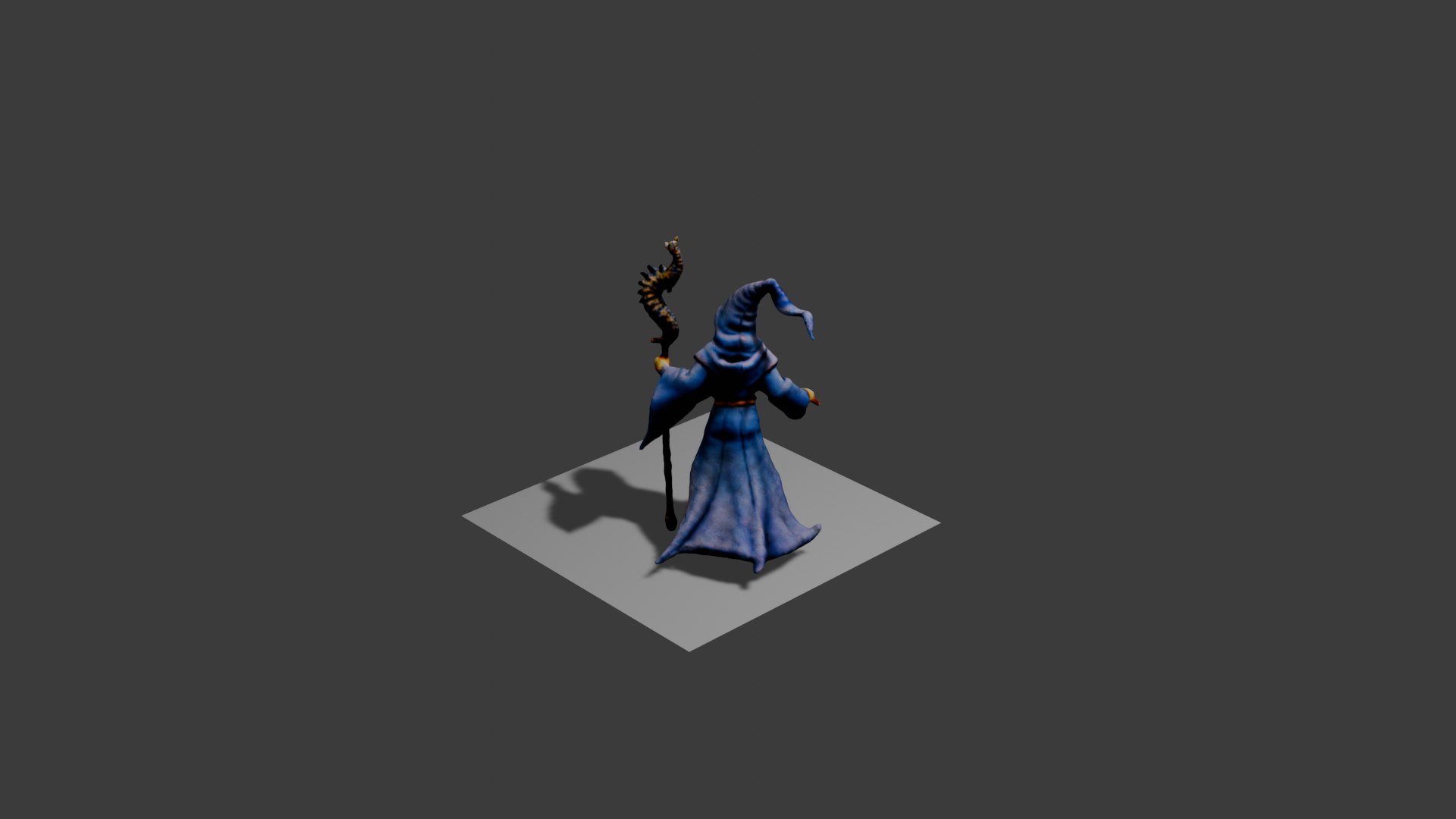Blue Mystic Mage 3D Model - TurboSquid 2209692