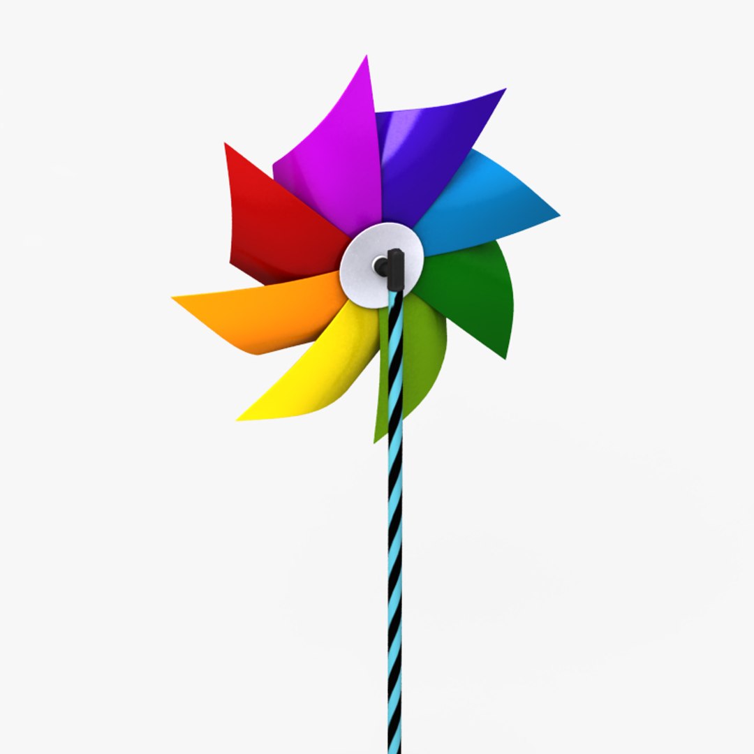 3d Pinwheel Wheel Pin
