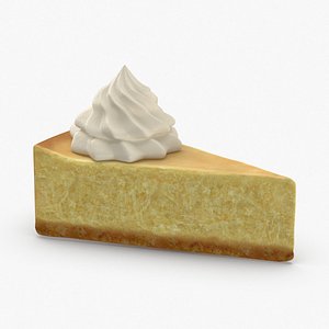 3D new-york-style-cheesecake-slice model