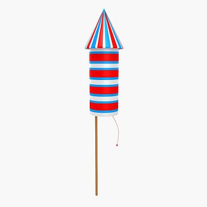 3D Firework Rocket v1 model