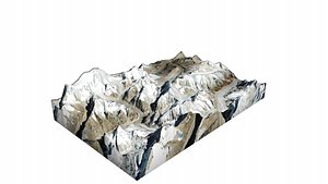 Kirat Chuli Mountain 3D model