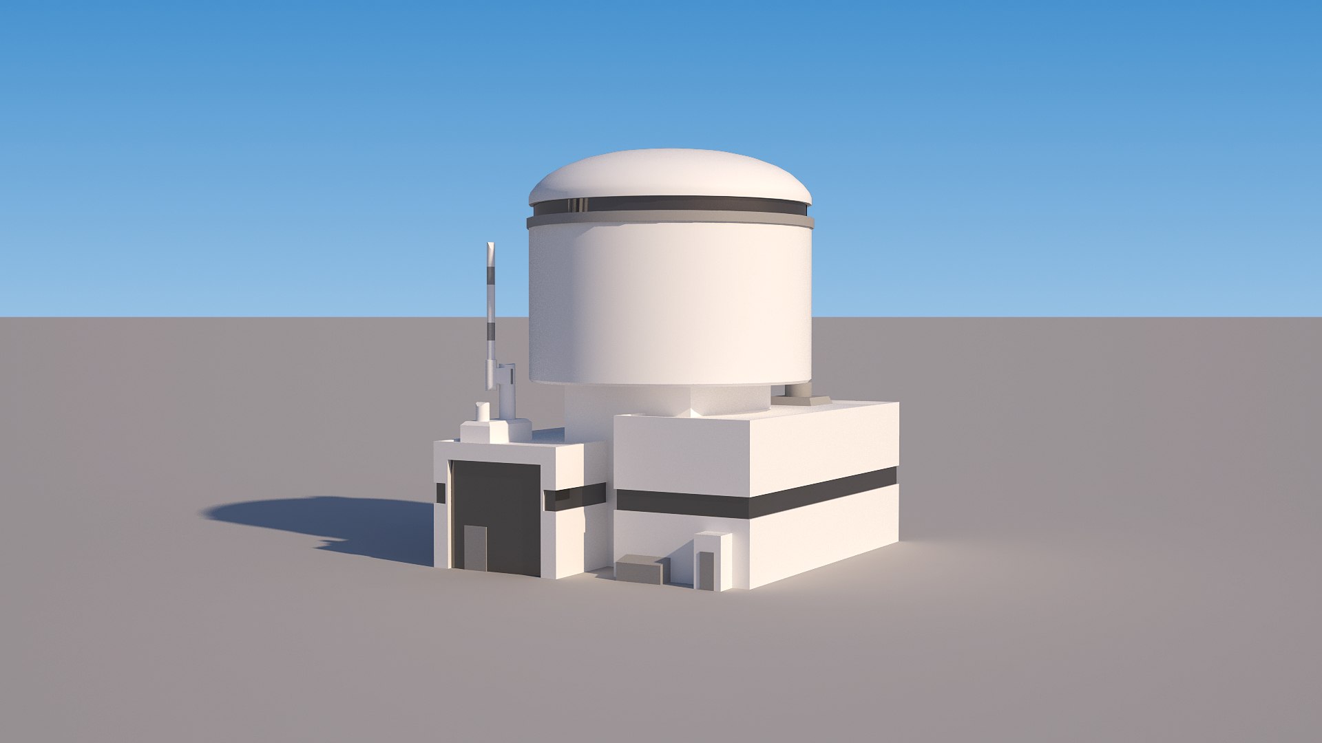 3D Industrial Building 07 - Low-poly Processing Unit - TurboSquid 2184214