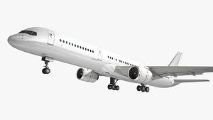 Boeing 757-200 Generic White