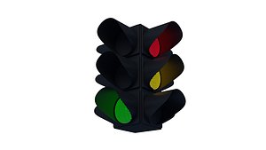 traffic light animation 3D model