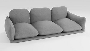 Sofa cushion in dark colors in a modern elegant style 3D