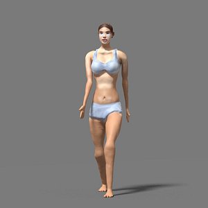 3d girl woman model