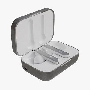 3D Boat Airdopes White model