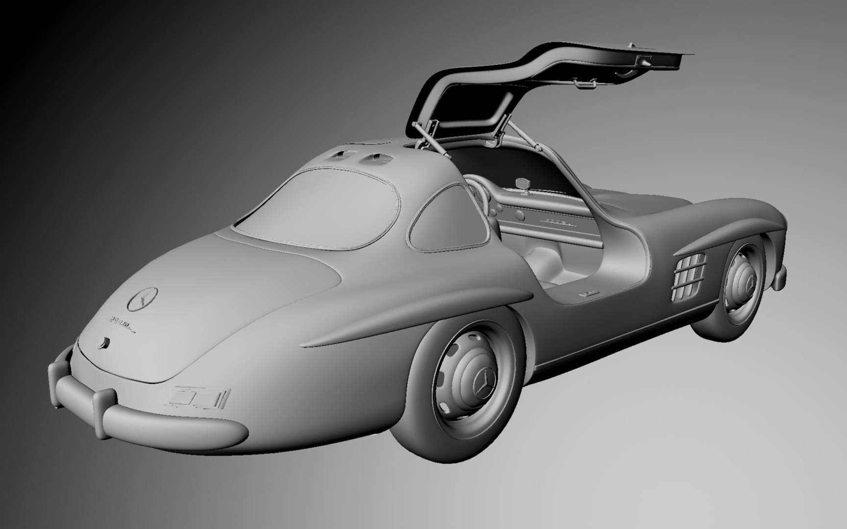 Mercedes Benz 300sl Gullwing 3d Ma