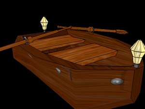 Cartoon boat