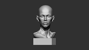 Female Face print