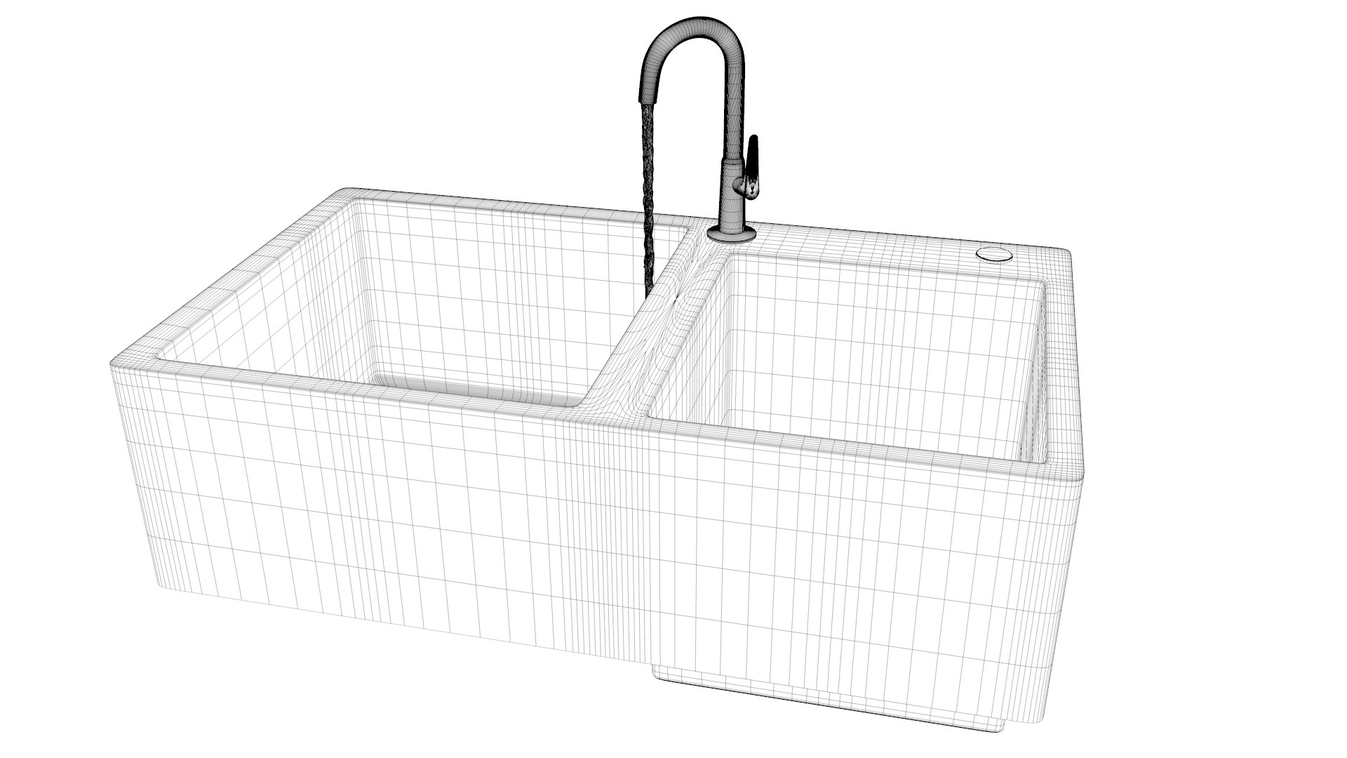 Double Bowl Sink 3D Model TurboSquid 2049350