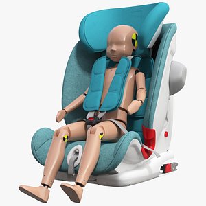 Child Crash Test Dummy in Safety Seat