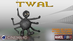 3D twal spider model