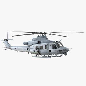 Bell UH1Y Venom Helicopter Rigged for Cinema 4D