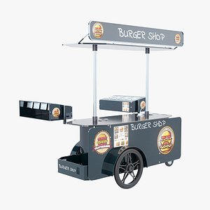 Mobile Food Cart Burger Shop