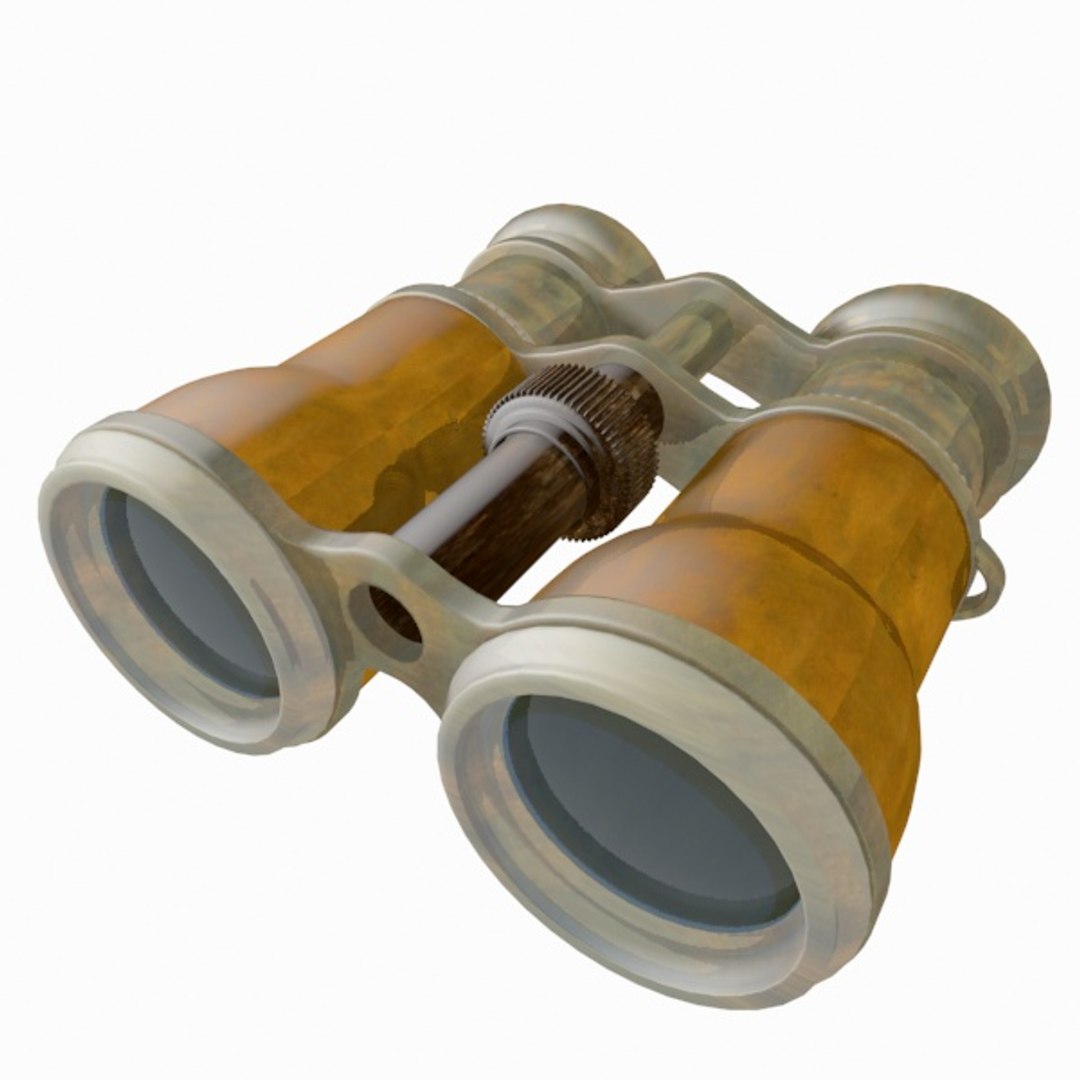 binoculars toon 3d max