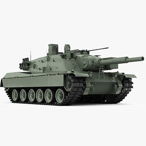 3D MBT-70 3d model KPz 70 model
