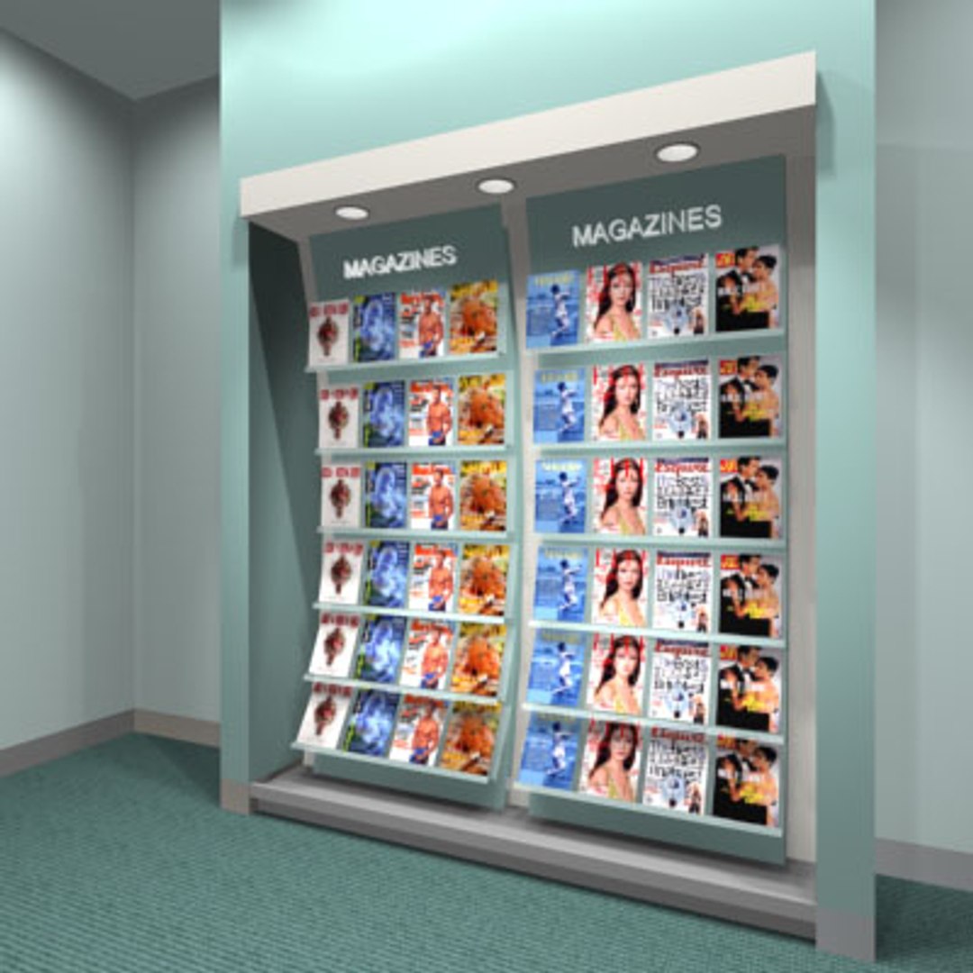 Magazine Rack 3d Model