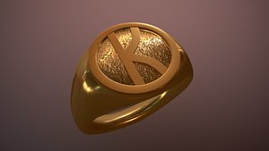 ring kingsman movie 3D model